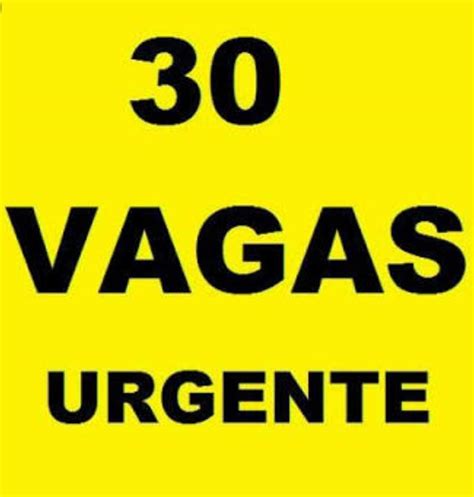 Vagas: urgente 